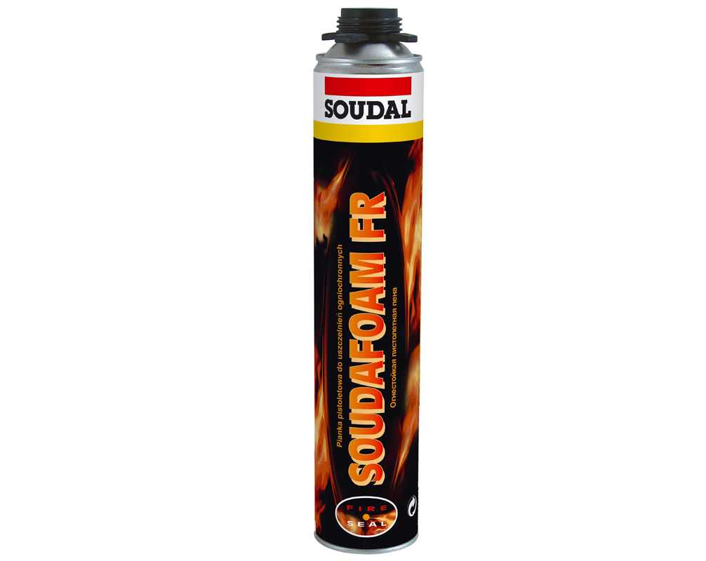 Монтажная пена огнестойкая Soudal Soudafoam FR пистолетная 750 мл