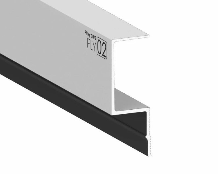 Теневой профиль Flexy GIPS FLY 02 для гипсокартонных потолков